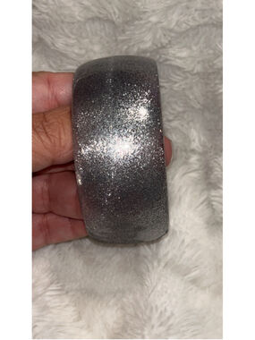 Women's Unbranded Bracelet One Size Silver Glitter Bangle